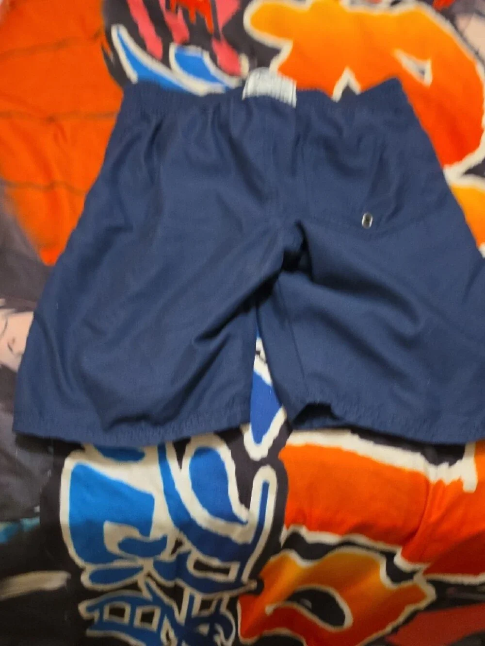 Polo by Ralph Lauren Navy Swim Shorts with Red Drawstring & Logo